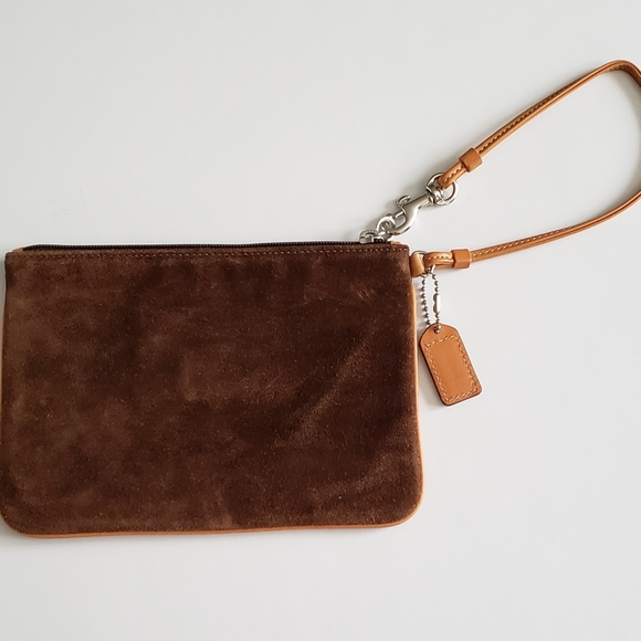NWOT BROWN SUEDE COACH LEATHERWARE EST 1941 WRIST - Picture 3 of 3